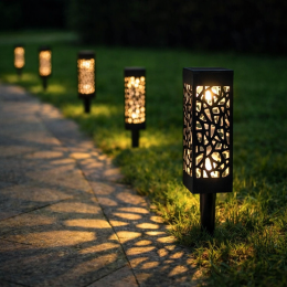 Комплект вуличних садових ліхтарів на сонячній батареї  6 шт 1219 (509/1219)