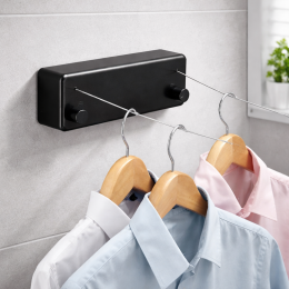 Настенная выдвижная сушилка для белья с веревками 3090 (509/3090)