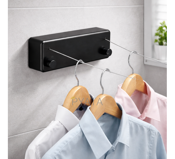 Настенная выдвижная сушилка для белья с веревками 3090 (509/3090)