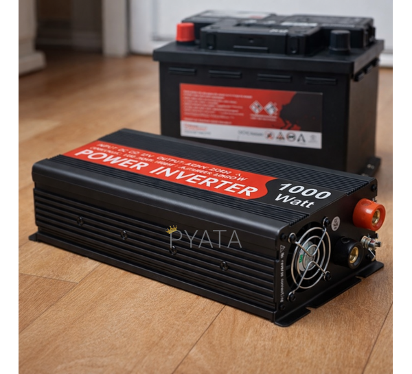 Перетворювач напруги-інвертор Power Inverter 12V модифікований синус 1000w