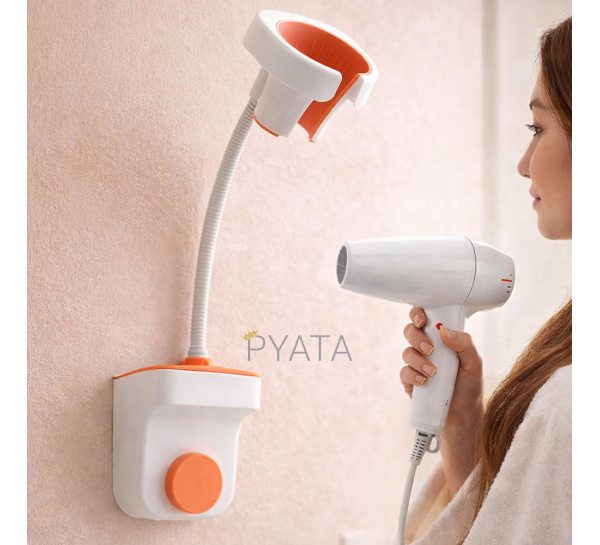 Настінний тримач для фену, самоклейна підставка універсальна Hole free blower frame (509/3968)