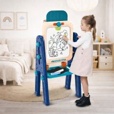 Двухсторонний детский мольберт с баскетбольным кольцом и магнитной доской 4в1 (509/3269)