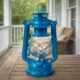 Керосиновый светильник с кольцом для подвешивания Летучая мышь 38 см Синий (TOL)