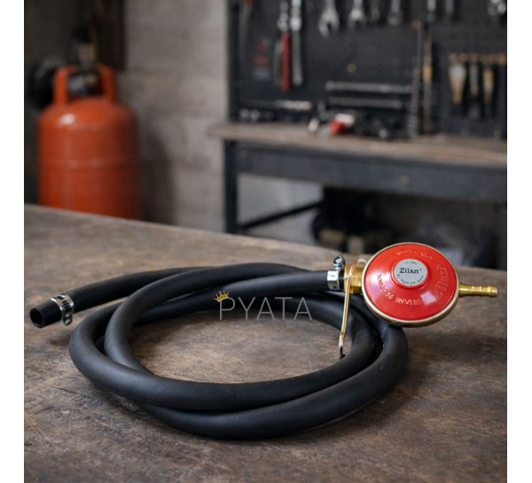 Комплект газового подключения ZILAN Z90 для подключения газовой плиты к пропановому баллону.