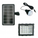Сонячна станція-панель з ліхтарем та лампочками в комплекті 3шт GDTimes GD-106 4000 mAh 30W (TOL)