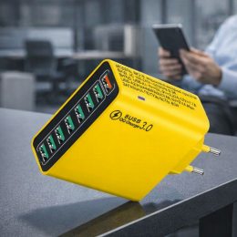 Мережевий зарядний пристрій 65W 8USB Quick Charge 3.0  зарядження до восьми гаджетів одночасно (509/34640)