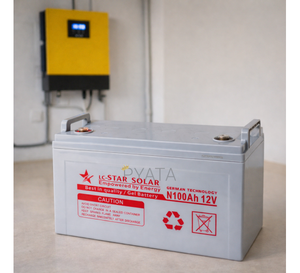Гелевий акумулятор LC-Star Solar 100 Ah 12V (JS/775)