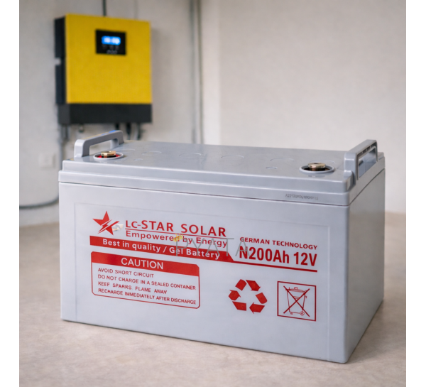 Гелевий акумулятор LC-Star Solar 200 Ah 12V (JS/775)