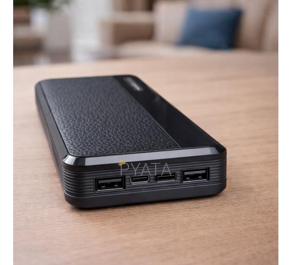 Портативний зарядний пристрій-повербанк УМБ Power Bank 20000 mAh Чорний