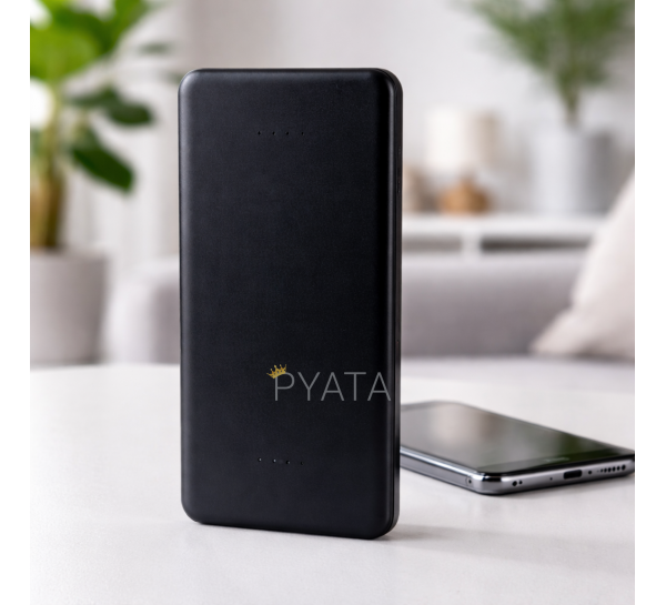 Портативний зарядний пристрій-повербанк УМБ Power Bank 10000 mAh Чорний