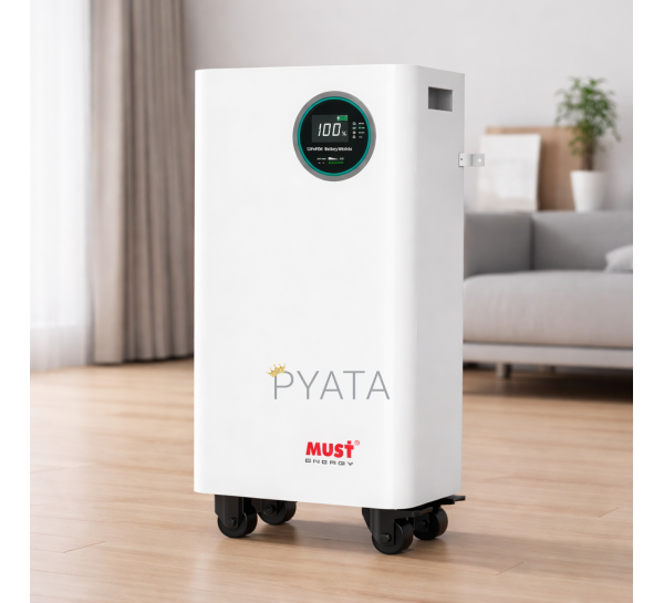 Акумуляторна батарея на колесах Must LiFePO4 LP16-48300 51.2V 300Ah, 15.36kWh 6000 циклів 117 кг (ISML)