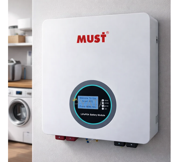 Акумуляторна настінна батарея MUST LP16-24320 25.6 V 200 Ah 7.5KW LiFePO4 (ISML)