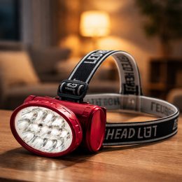 Налобний пораттивний акумуляторний світлодіодний ліхтар YJ 1898 Lantern Червоний (YAB)