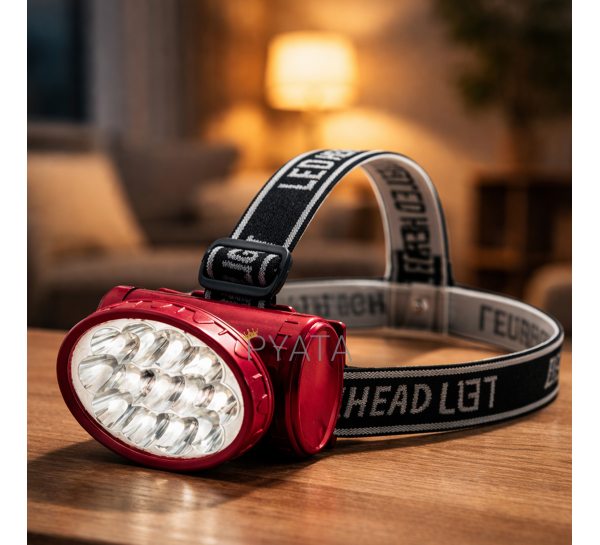 Налобний пораттивний акумуляторний світлодіодний ліхтар YJ 1898 Lantern Червоний (YAB)