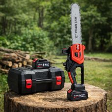 Пилка акумуляторна ланцюгова Electric saw 12" з 2 акумуляторами в кейсі (205/4234) Пилка акумуляторна ланцюгова Electric saw 12" з 2 акумуляторами в кейсі (205/4234)