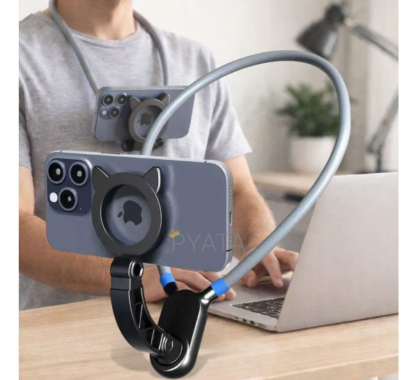 Тримач для телефону на шию без рук  19х17 см, з магнітним кріпленням (205/4322)