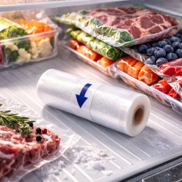 Пакети для вакуматора рифлені, рулон 15 см х 5 м для зберігання та заморозки (JM/7365)