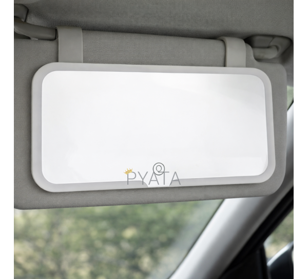 Автомобільне дзеркало заднього виду з підсвіткою в машину (в салон авто на козирок) (JM/7596)