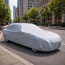 Захисний чохол на автомобіль від сонця та снігу Car Cover XXL (540х175х120 см) Сірий (205)