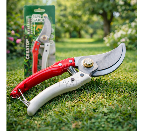 Садовый секатор для обрезки веток SunGarden 20,5 см (AMN/M3B)