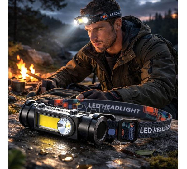 Ліхтар налобний BL-211 водонепроникний  акумуляторний 150 Лм (212/7846)