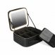 Косметичка-чемодан жіноча дорожня з дзеркалом і підсвіткою 26х23х11 см, Чорний (JM/7590)