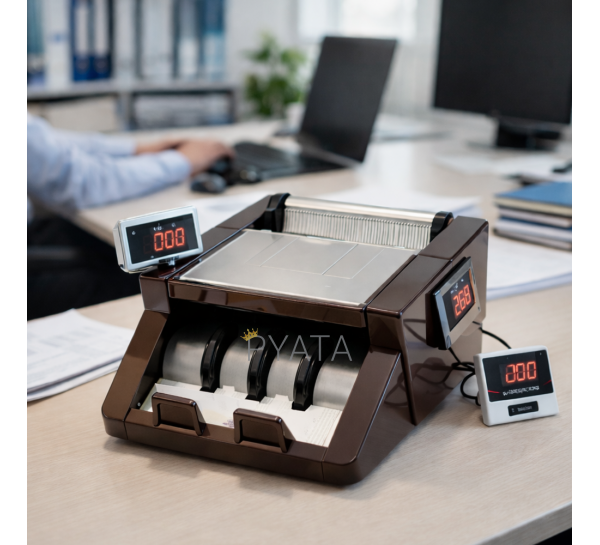 Рахувальна машина з детекцією валют Model-001, основний + виносний LED дисплей (JM/5179)