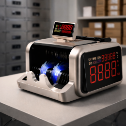 Счетная машинка Model-2600 с автоматическим определением номинала и детектором валют (JM/5180)