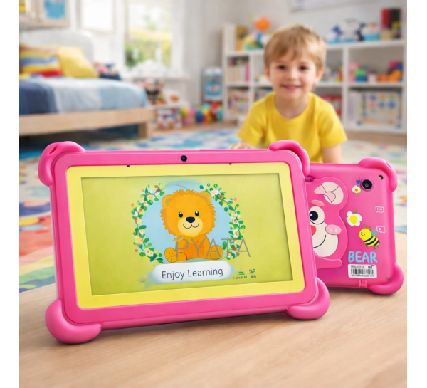 Дитячий планшет Smart Cool Kids C12 для дітей 8 ГБ ОЗП / 256 ГБ ПЗП Android дисплей 7 дюймів Рожевий (509/4262)