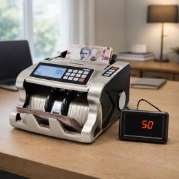 Лічильник банкнот NRJ AL-6600 UV/MG з перевіркою справжності, LCD дисплей, 1000 купюр/хв (JM/6197)