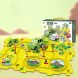 Розвиваюча дитяча іграшка-пазл з машинками 5PCS Rail Car Жовтий (509/3548)