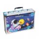 Набір для творчості, малювання (олівці, фарби, маркери) в кейсі "Космонавт" 145 шт. предметів алюмінієва валіза Синій (509/4658)