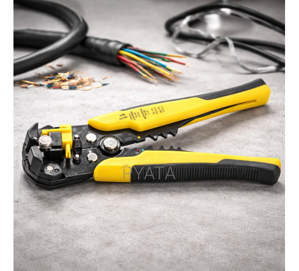 Посилені кліщі для обтиску клем і зняття ізоляції (стріпер-кримпер) (509/4668)