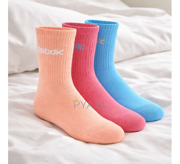 Шкарпетки жіночі напівмахра (36-41) текстиль 12 пар випадкові кольори