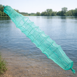 Розкладна раколовка гармошка кордова сітка 16 входів 8 м 25х40 см осередок 20 мм