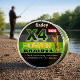 Плетений волосінь для рибалки BoyaBY Power Braid 4X 3D 0,35mm 33,6kg 100m