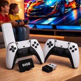 Ігрова приставка Game Stick M15 Plus 4K 64GB 20000 ігор HDMI консоль для телевізора з 2 джойстиками (Х05/4675)
