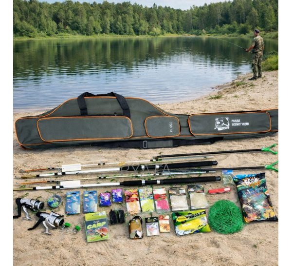 Риболовний набір для ловлі коропа на 30 предметів (Crocodile 3,0 м Білий) №5