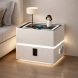 Тумба приліжкова XF01 з Bluetooth колонкою, зарядкою Qi, LED підсвіткою та USB 50×41×48, Білий (Х59/17588)