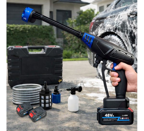 Акумуляторна міні мийка високого тиску MD-11 30 бар 1100W портативна автомийка з 2 акумуляторами кейс(12)