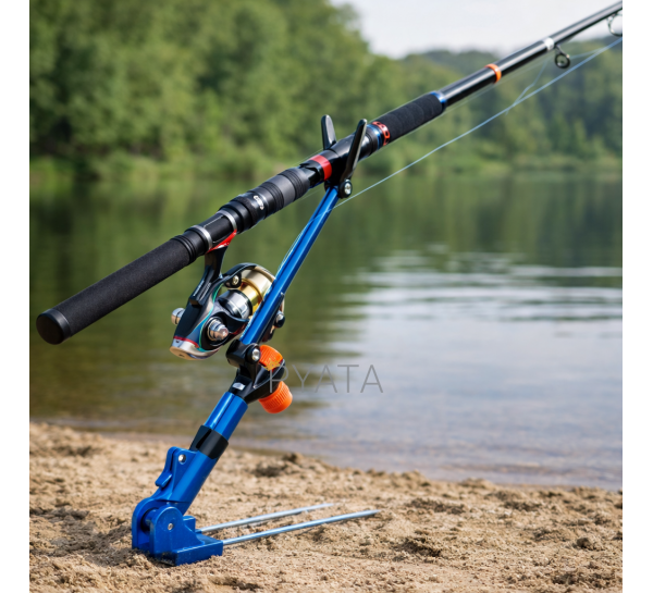 Телескопическая подставка для удилища 2,1 м Синий