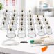 Вакуумні масажні банки з насосом 32 шт для антицелюлітного баночного масажу набір(626/VEN-1420)