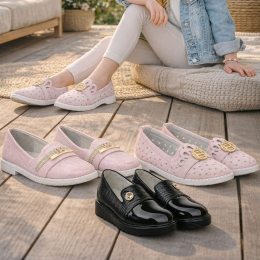 Дитячі балетки Bessky набір 3 пари (випадкова модель) 37 розмір, взуття для дівчинки  літо-весна на кожен день