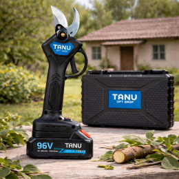 Аккумуляторный садовый секатор TANU в кейсе на 2 АКБ 96 Vh (CA/AM-11)