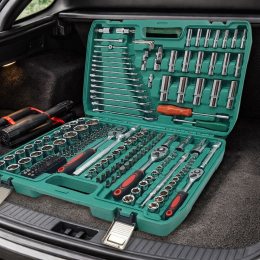 Набір інструментів 216 предметів в кейсі хром ванадієва сталь професійний автомобільний комплект (626/216PC-C34)