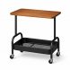 Стелажна полиця на колесах 54×43×31 см, приставний столик для дому та офісу, Чорний (626/VEN-1398-С45/2)
