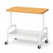 Стелажна полиця на колесах 54×43×31 см, приставний столик для дому та офісу, Білий (626/VEN-1398-С45/2)