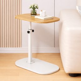 Журнальный столик трансформер регулируемый по высоте, приставной С-образный, Светлое дерево(626/VEN-1397-С45/2