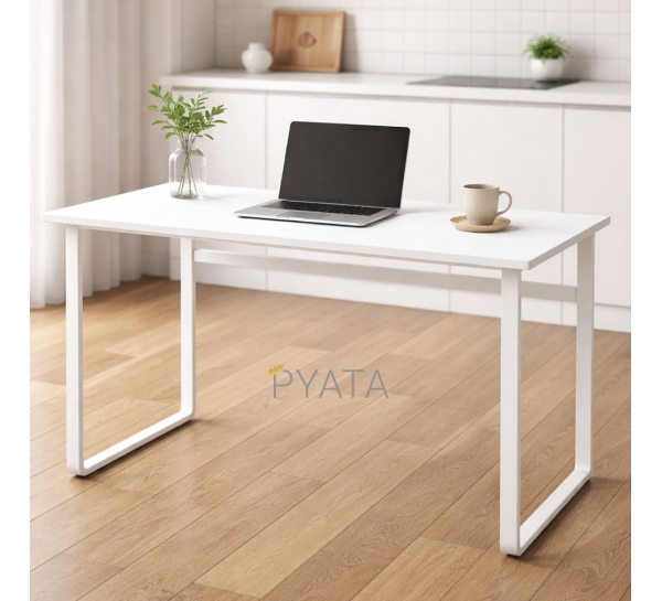 Стіл письмовий 90x70 см білий універсальний прямокутний для дому, офісу (626/VEN-1396)