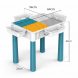 Дитячий стіл-конструктор з органайзерами, регулюванням висоти 104 деталі, блакитний (626/VEN-1400-С45/2)